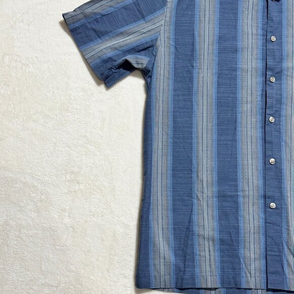 Van Heusen Fit Blue Dress Shirt Short Sleeve Mens Large 16-16.5 - Picture 5 of 10